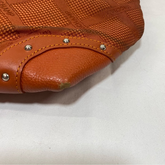 Longchamp Le Pilage Orange Monogram Tote Bag - Picture 5 of 11